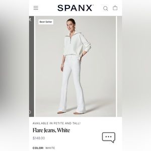 Spanx Jeans - flare Size S. White
